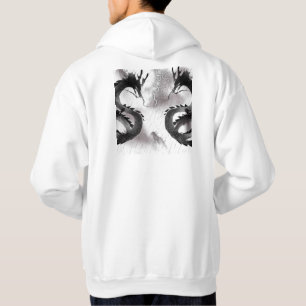 Stormdrakar: Mystisk Sumi-e-konst Hoodie
