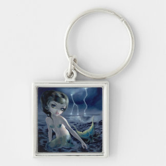 "Stormeftersläckare" Keychain Fyrkantig Silverfärgad Nyckelring