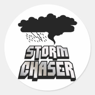 Stormeftersläckareklistermärke Runt Klistermärke