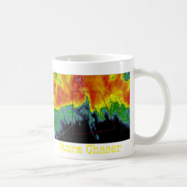 Stormeftersläckareradar avbildar kaffemugg