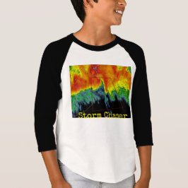 Stormeftersläckareradar avbildar t shirt