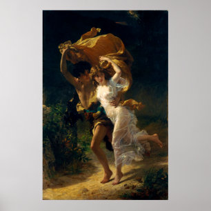 Stormen av Pierre Auguste Cot (1880) Poster
