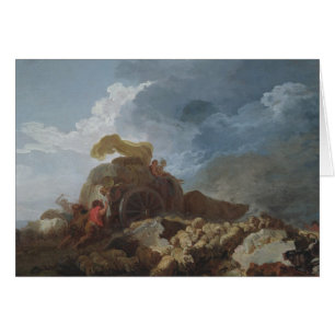 Stormen, c.1759 hälsningskort