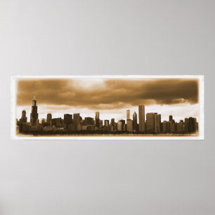 Stormen fördunklar sammankomsten - Chicago Poster