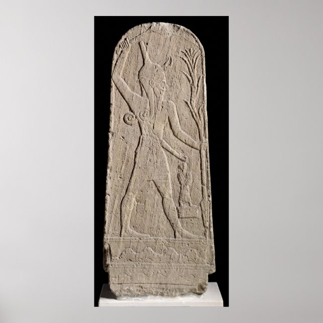 Stormen-guden Baal med en åskbult Poster (Framsidan)