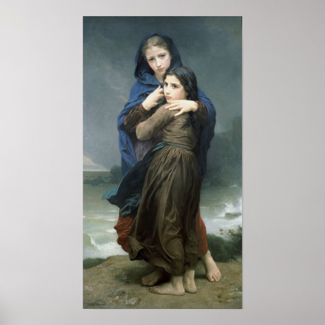 Stormen (L'Orage) av Bouguereau Poster (Framsidan)