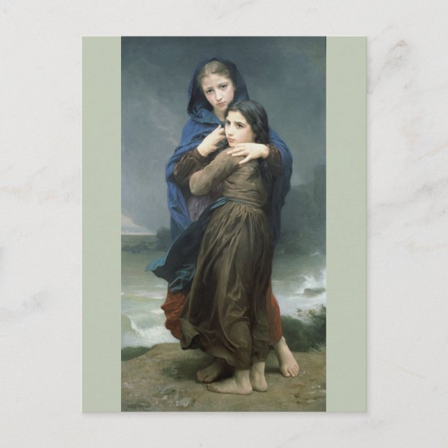 Stormen (L'Orage) av Bouguereau Vykort (Framsida)