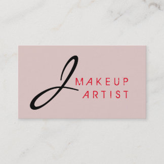 Stormen Monogram Makeup Artist Dust Bakgrund Visitkort