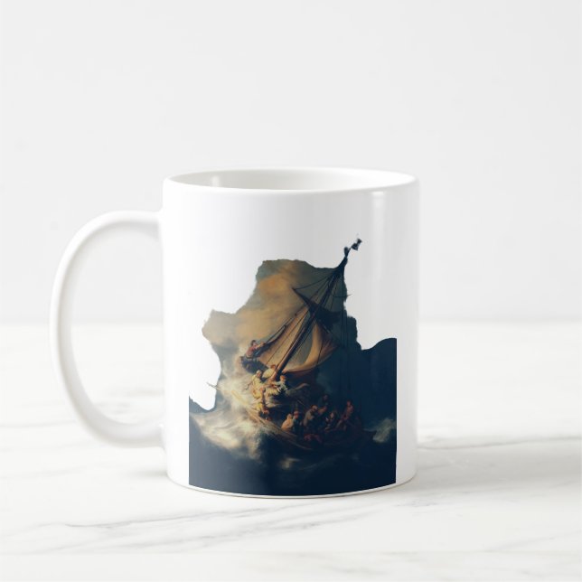 Stormen på Galileiska sjön Kaffemugg (Vänster)