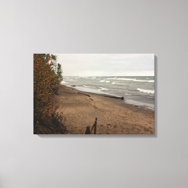 Stormen på Lake Superior Canvastryck (Framsida)