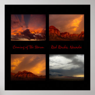 Stormen, Röda Sten, Nevada Poster