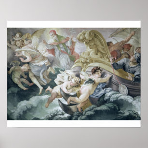 Stormen som lugnas Miraculously på kontakt med Poster