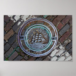 Stormen Tampa i vatten Poster