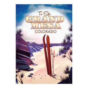 Stormesa, Colorado Ski poster. Fototryck