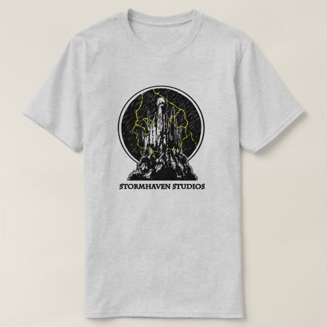 Stormhaven studioutslagsplats tee shirt (Design framsida)