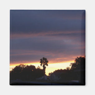 stormig himlar sunset magnet