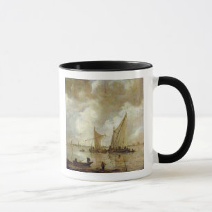 Stormig sjölandskap, 1655 mugg