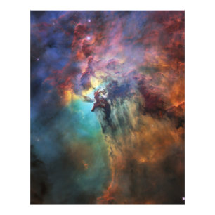 Stormiga hav i Lagunnebulosan i Skytten Fototryck