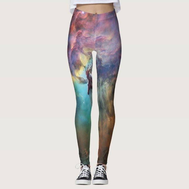 Stormiga hav i Lagunnebulosan i Skytten Leggings (Framsida)