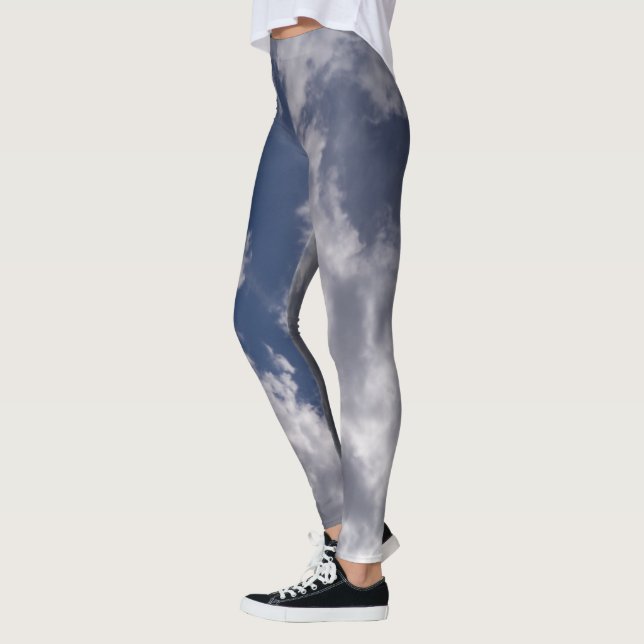 stormiga moln som bildas på unika baljor leggings (Vänster)