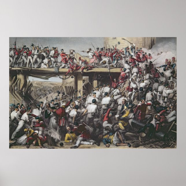 Storming av Delhi Poster (Framsidan)