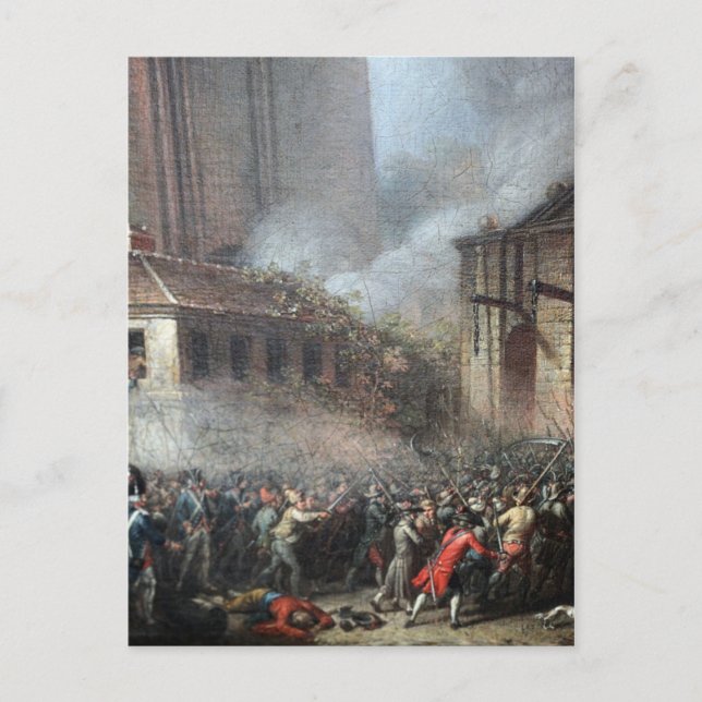 Storming Bastille den 14 juli 1789 Vykort (Framsida)