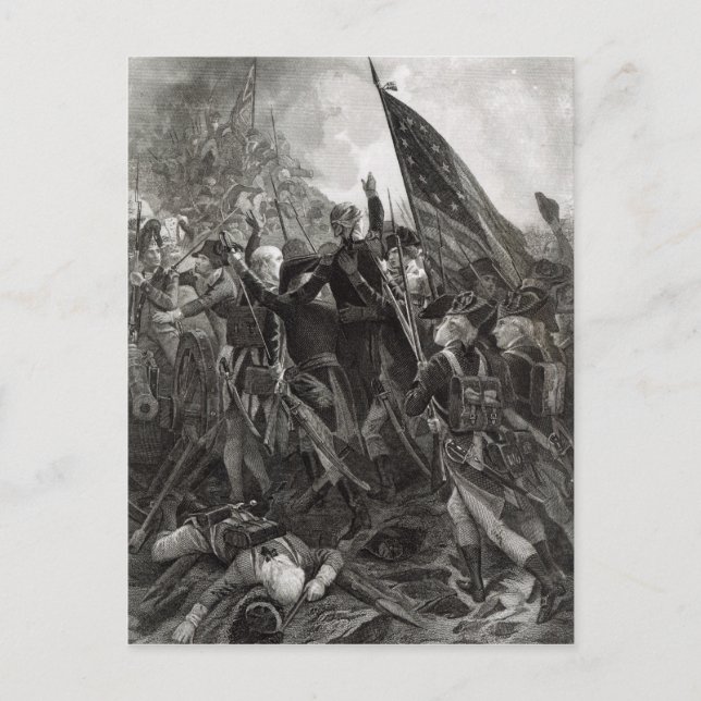 Storming of Stony Point, juli 1779 Vykort (Framsida)