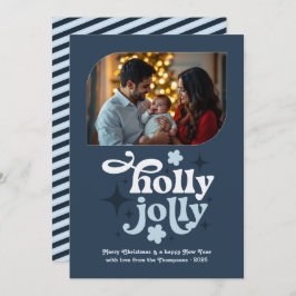 Stormlight Blue Modern Blue Christmas Photo Julkort