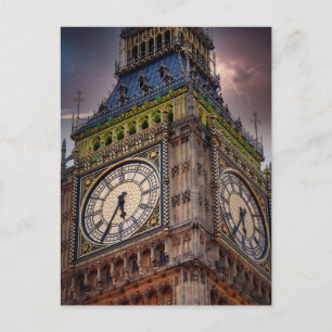 Stormlight över Big Ben – London Vykort