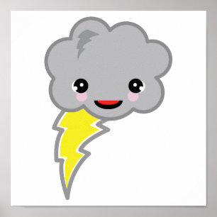 stormmoln av kawai poster