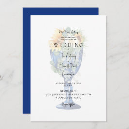 Stormning kring Toskana Medelhavet Bröllop III Inbjudningar