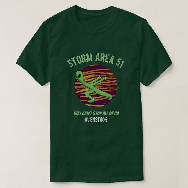 Stormområde 51 Alienstock t-shirt (Design framsida)