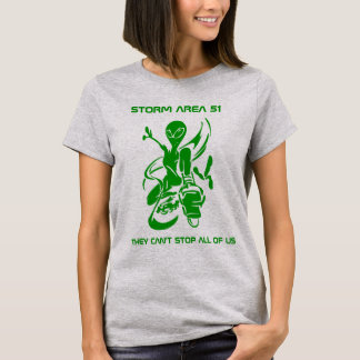 Stormområde 51 Grönt Alien T Shirt