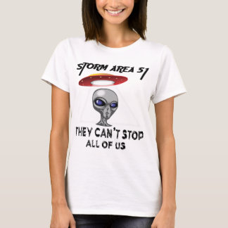 Stormområde 51 kan de inte stoppa allihop - Rush T Shirt