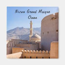 Stormoskén och minareten i Nizwa-Oman Magnet