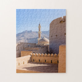 Stormoskén och minareten i Nizwa-Oman Pussel