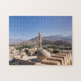 Stormoskén och minareten i Nizwa-Oman Pussel