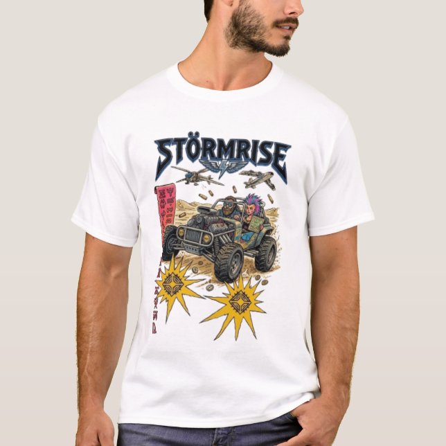 Stormrise Post-apokalyptisk  T Shirt (Framsida)