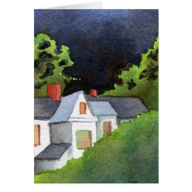 "Storm's Coming #2" Land-kort för hälsning av väga Hälsningskort (Framsidan)