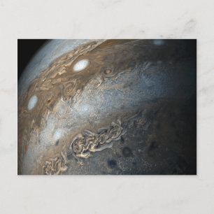 Storms on Jupiter from Juno Cam (2017) Vykort