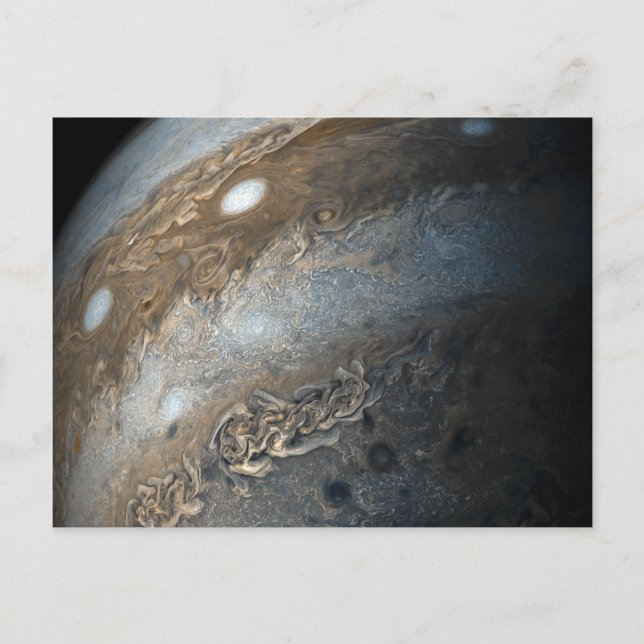 Storms on Jupiter from Juno Cam (2017) Vykort (Framsida)