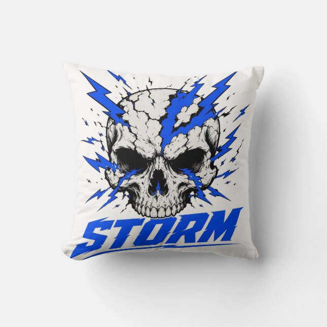 Stormskalle Blixtkast Kudd Kudde (Framsida)