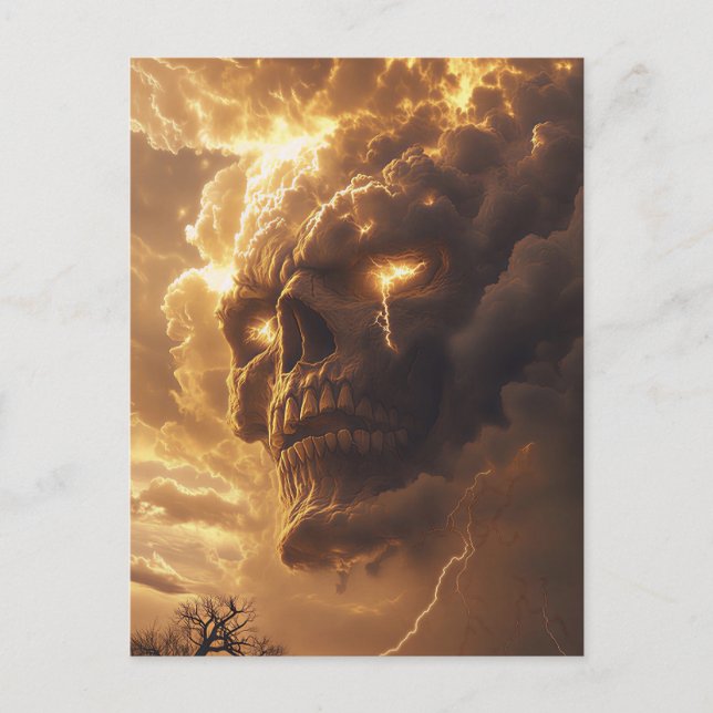 Stormskalle vrede vykort (Framsida)