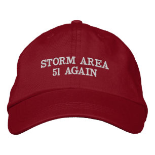 STORMSOMRÅDE 51 IGEN BRODERAD KEPS