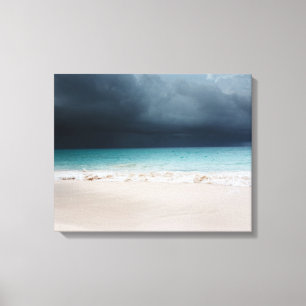 stormstrand inslagen canvas