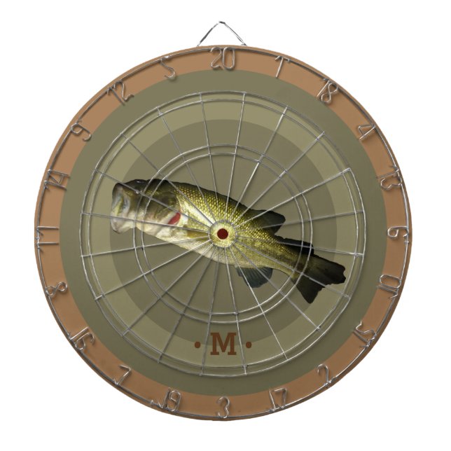 Stormun Bass Fish Sport Hobby Monogram Manar Darttavla (Framsidan)
