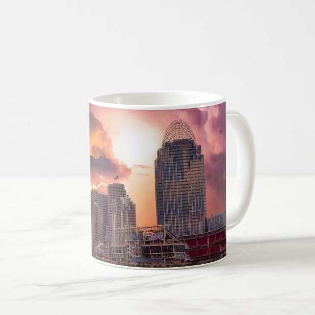 Stormy Cincinnati Underbar American Boll Park Kaffemugg (Framsida höger)