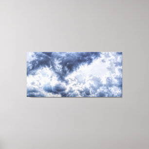 Stormy clouds inlindad canvas