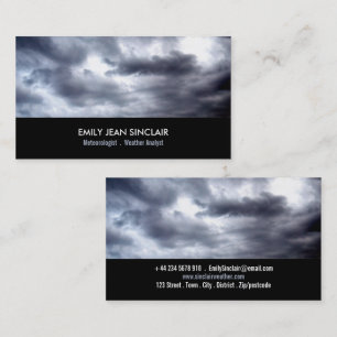 Stormy Clouds, meteorolog Visitkort