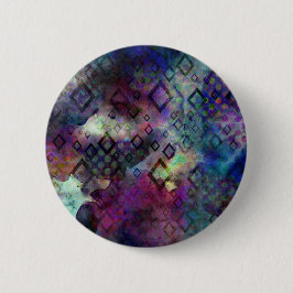 Stormy colorful water color abstrakt med diamanter knapp